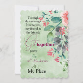 Floral Friends' Get-Together Kaart (Voorkant)