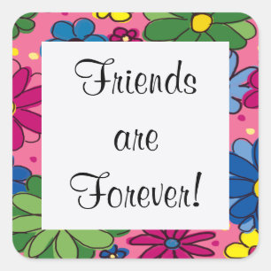 Floral Friends zijn altijd Sticker
