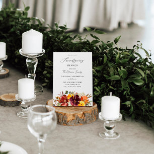 Floral Friendsgiving, Sinaasappel en Geel-goudHerf Kaart