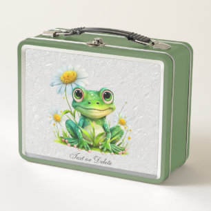 Floral Frog Metalen Lunchbox