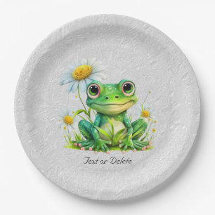 Floral Frog Paper Bord
