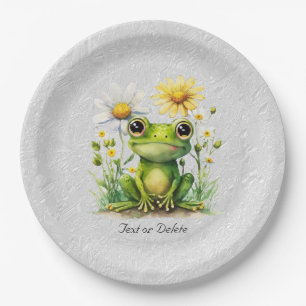 Floral Frog Paper Bord