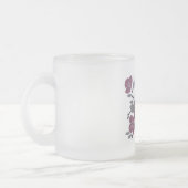 Floral Frosted Mok (Links)