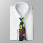 "Floral Fun #1" Flower Garden Cravate (Attaché)
