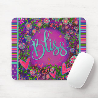 Floral Fun Bliss Moderne Stripe Inspirivity Muismat