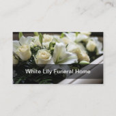 Floral Funeral Home Cartes de visite Design (Devant)