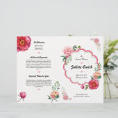 Floral Funeral Program Flyer (Staand voorkant)