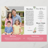 Floral Funeral Program Flyer (Achterkant)