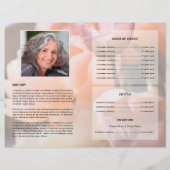 Floral Funeral Programme Circulaire Modèle (Dos)