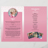 Floral Funeral Programme Sjabloon (Achterkant)