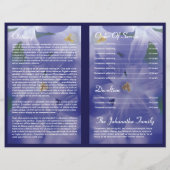 Floral Funeral Programme Sjabloon (Achterkant)