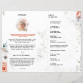 Floral Funeral Programme Sjabloon (Achterkant)