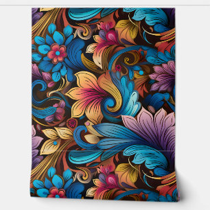 Floral Funkadelic Botanical Behang