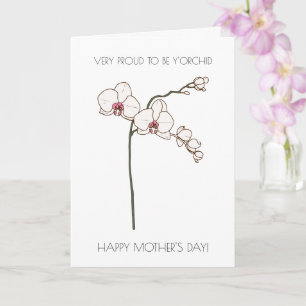 Floral Funny carte de fête des mères