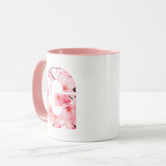 Floral G Initial Mug | Personalized Name & Traits (Devant gauche)