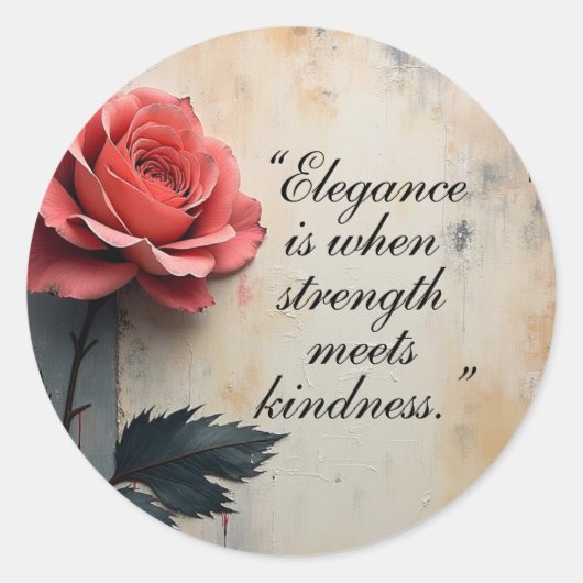 Floral Galore Ronde Sticker (Voorkant)