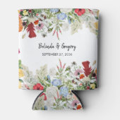 Floral Garden Colorful Flowers Wedding Favor Blikjeskoeler (Voorkant)