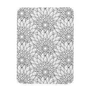 Floral Garden Doodle Magneet
