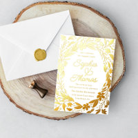 Floral Garden Engaged Couples Shower Gold