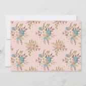 Floral Garden Party photo blanche Invitation d'ann (Dos)