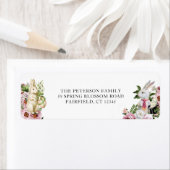 Floral Garden Rabbit | Botanisch adres Etiket (Insitu)