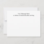 Floral Garden Roze Dank je Kaart (Achterkant)