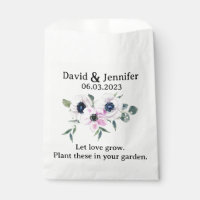 Floral Garden Seed Envelopes Wedding
