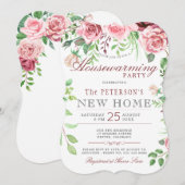 Floral Garden Summer Housewarming Kaart (Voorkant / Achterkant)