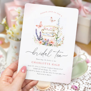 Floral Garden Tea Vrijgezellenfeest Kaart