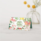 Floral Garden, Waterverf en geometrische bruiloft (Achterkant)