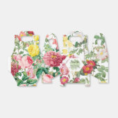 Floral Garden, Waterverf en geometrische bruiloft Bedankdoosjes (Uitgevouwen)