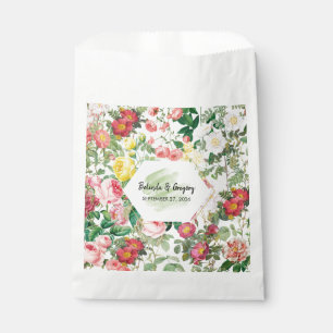 Floral Garden, Waterverf en geometrische bruiloft Bedankzakje