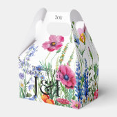 Floral garden wedding bedankdoosjes (Voorkant Zijde)