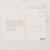 Floral Garden Wedding Briefkaart (Achterkant)