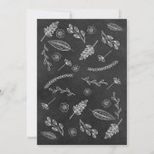 Floral Garland Script Save The Date (Achterkant)