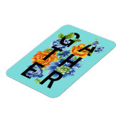 Floral Gather Quote 2 Magneet (Linkerzijde)