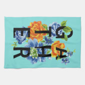 Floral Gather Quote Theedoek (Horizontaal)