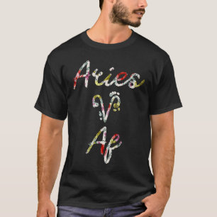 Floral geboren in maart 2010 Aries A T-shirt