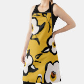 Floral  geel patroon met schetterende hand dr schort (Insitu)