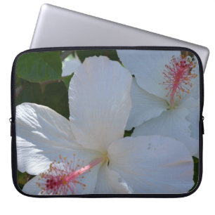 Floral gefrankeerde laptophoes laptop sleeve