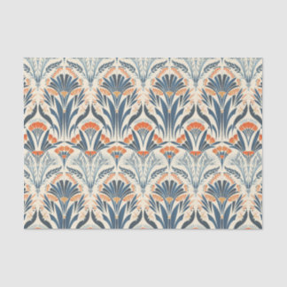 Floral geïnspireerde Art Deco Tissuepapier