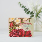 Floral Gem Rozen Catalogus Hoesje bloem Briefkaart (Staand voorkant)