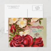 Floral Gem Rozen Catalogus Hoesje bloem Briefkaart (Voorkant / Achterkant)