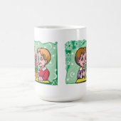 Floral Gemini tweelingjongens met bloemen Koffiemok (Center)