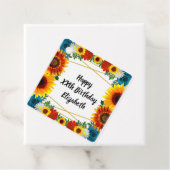 Floral geometric bedankjes labels (In situ)