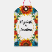 Floral geometric cadeaulabel (Voorkant)