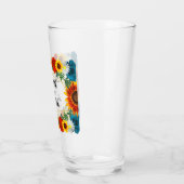 Floral geometric glas (Links)