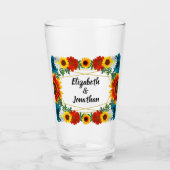 Floral geometric glas (Voorkant)