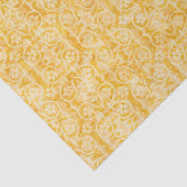 Floral Geometric Gold Beige Tissuepapier (Detail)