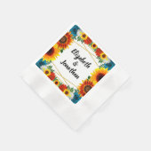 Floral geometric servet (Hoek)